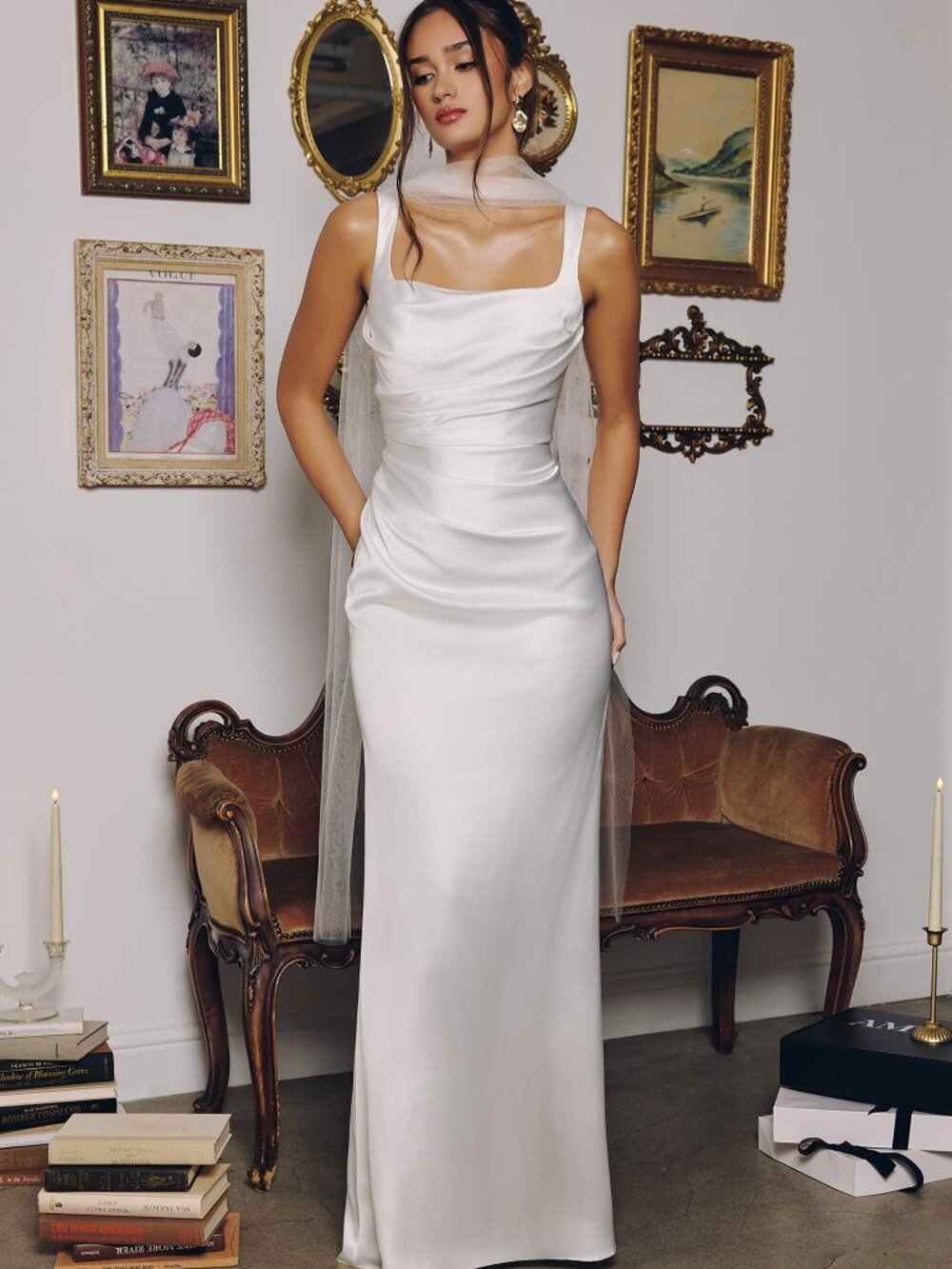 Addison White maxi dress